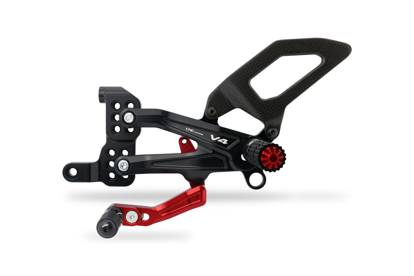 CNC Racing | Adjustable Rear set RPS "Carbon" | Ducati Panigale V4/S/R (18-23)