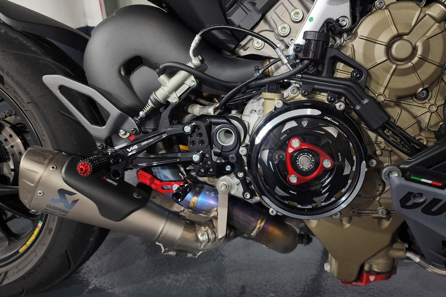 CNC Racing | Adjustable Rear set RPS "Carbon" | Ducati Streetfighter V4/S (20-23)