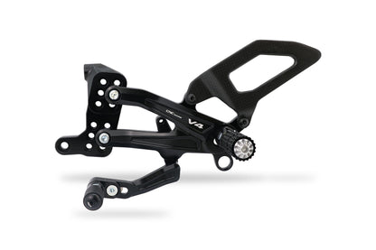 CNC Racing | Adjustable Rear set RPS "Carbon" | Ducati Streetfighter V4/S (20-23)